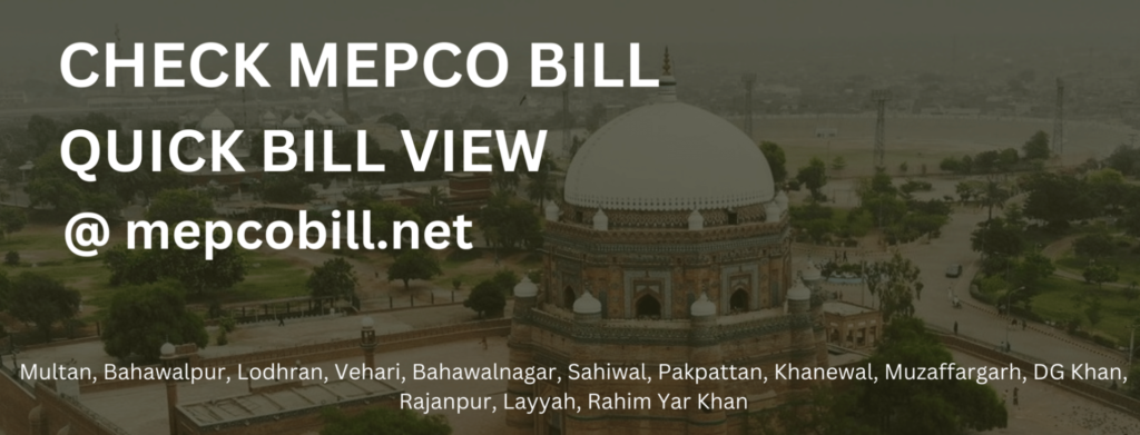 mepco bill cities